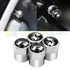 Volkswagen R Logo Arma Sibop Kapağı 4 Adet Paslanmaz Çelik