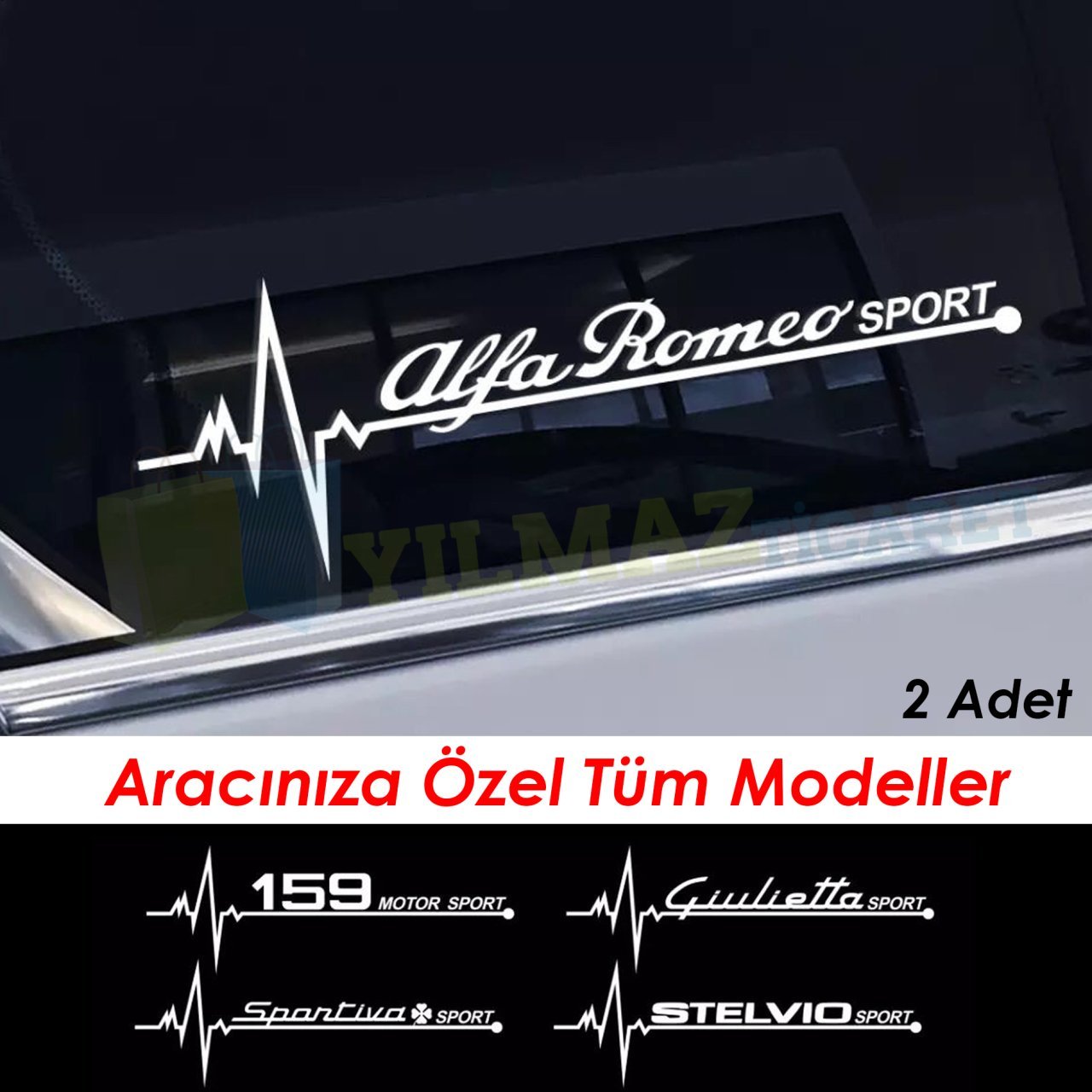 Alfa Romeo Mito Giulia 156 147 159 Kalp Atışı Ritim Oto Sticker
