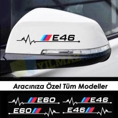 Bmw M Kalp Atış Ritim Oto Sticker E46 E90 E60 E39 E36 F30 F10 2Ad