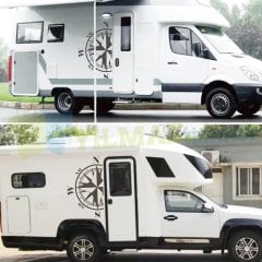 Pusula Karavan Çekme Off Road Oto Sticker Yapıştırma 1 Çift