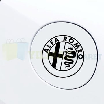 Alfa Romeo Logo Yan Ayna Depo Kapağı Tampon Oto Sticker Etiket Çıkartma 2 Adet