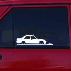 Tofaş Şahin Basık Araç Kelebek Cam Oto Sticker Etiket Araç Yapıştırma Araba Çıkartma 1 Çift