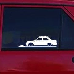 Tofaş Şahin Basık Araç Kelebek Cam Oto Sticker Etiket Araç Yapıştırma Araba Çıkartma 1 Çift