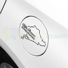 Alfa Romeo Nürburgring Depo Kapağı Oto Sticker Araba Yapıştırma Etiket