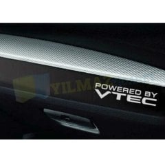 Honda Vtec Powered By Oto Sticker Yapıştırma Araba Etiket 2 Ad