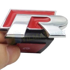 Volkswagen R Panjur Logo Amblem Paslanmaz Çelik Vidasız