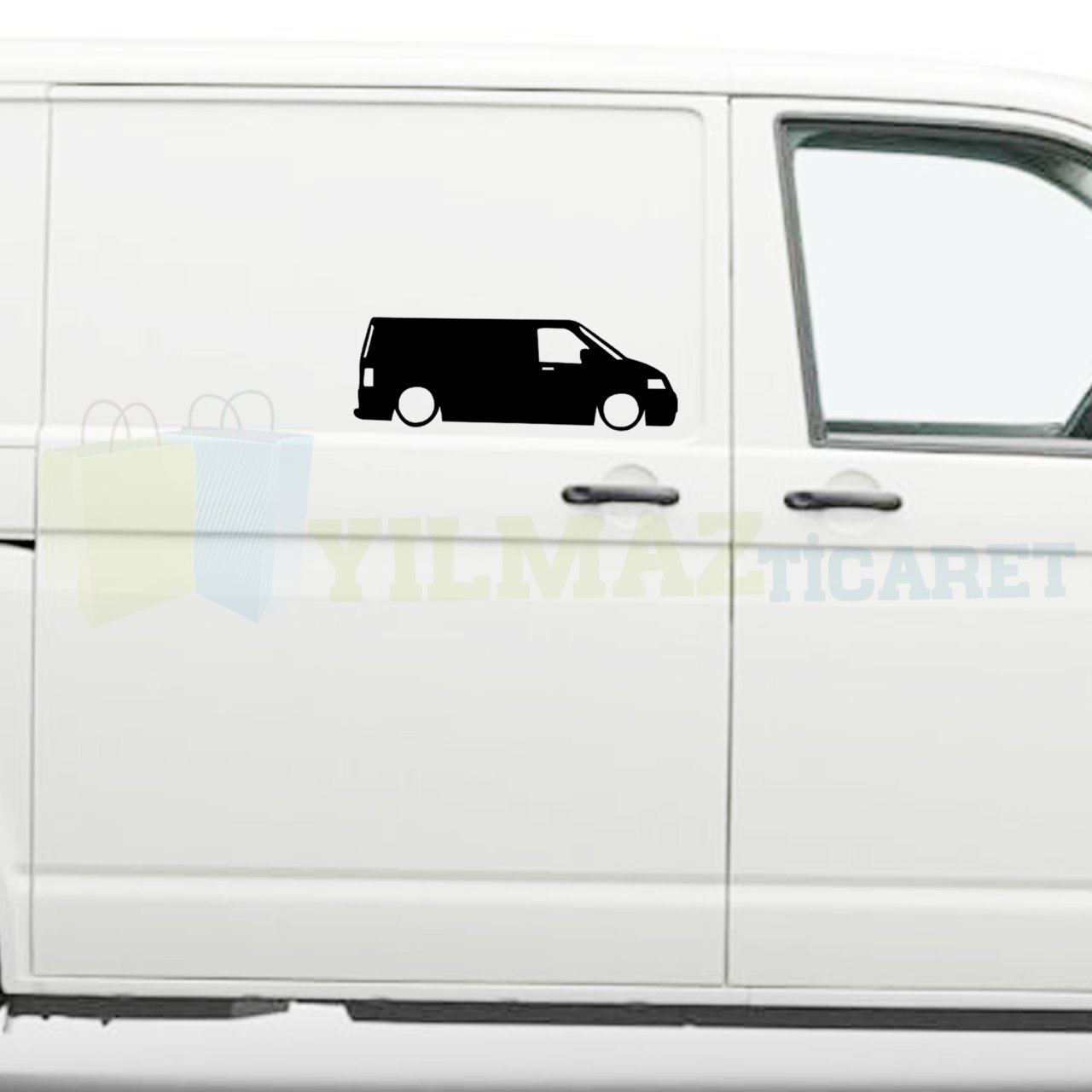 Volkswagen Transporter Basık Araç Oto Sticker Yapıştırma 1 Çift