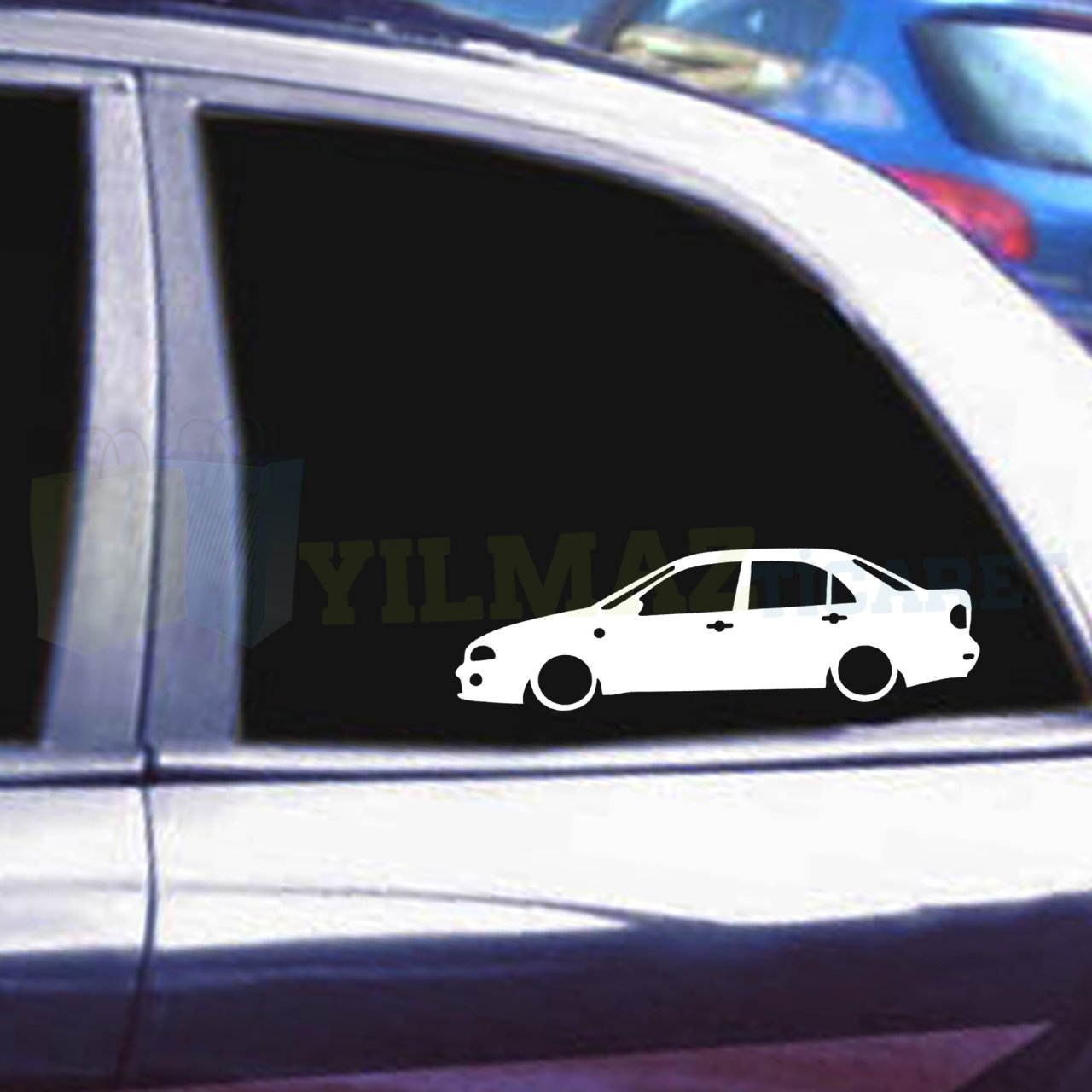 Fiat Marea Basık Araç Oto Sticker Kelebek Cam Yapıştırma 1 Çift
