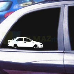 Fiat Marea Basık Araç Oto Sticker Kelebek Cam Yapıştırma 1 Çift