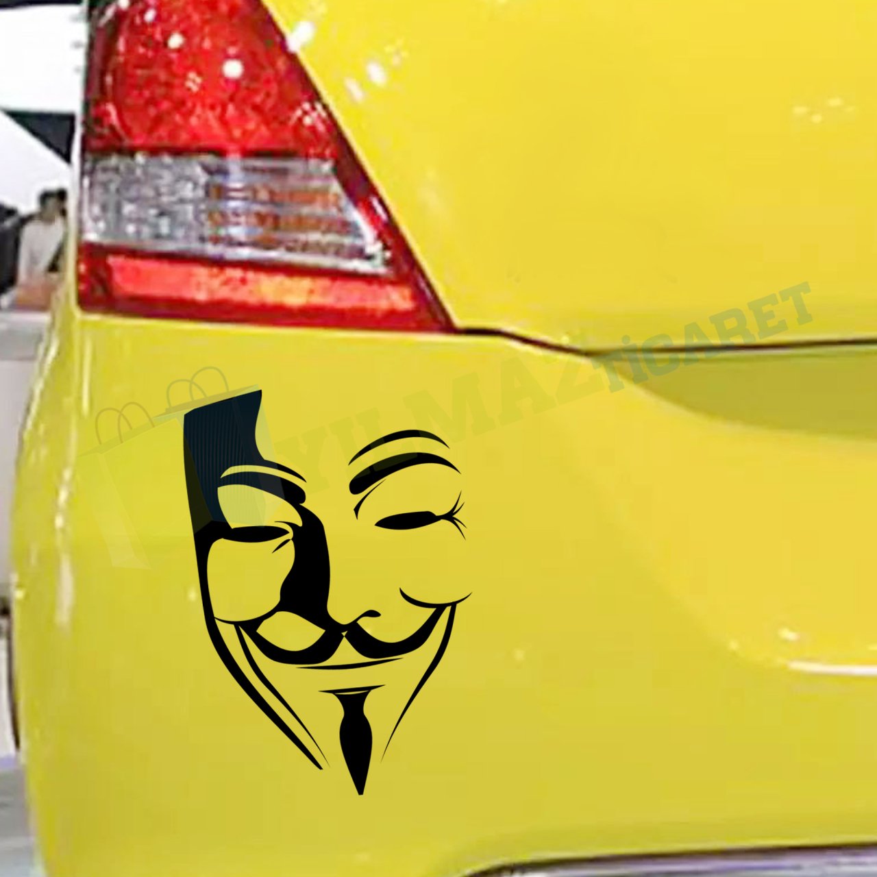 V For Vendetta Oto Motosiklet Sticker Etiket Yapıştırma 1 Adet