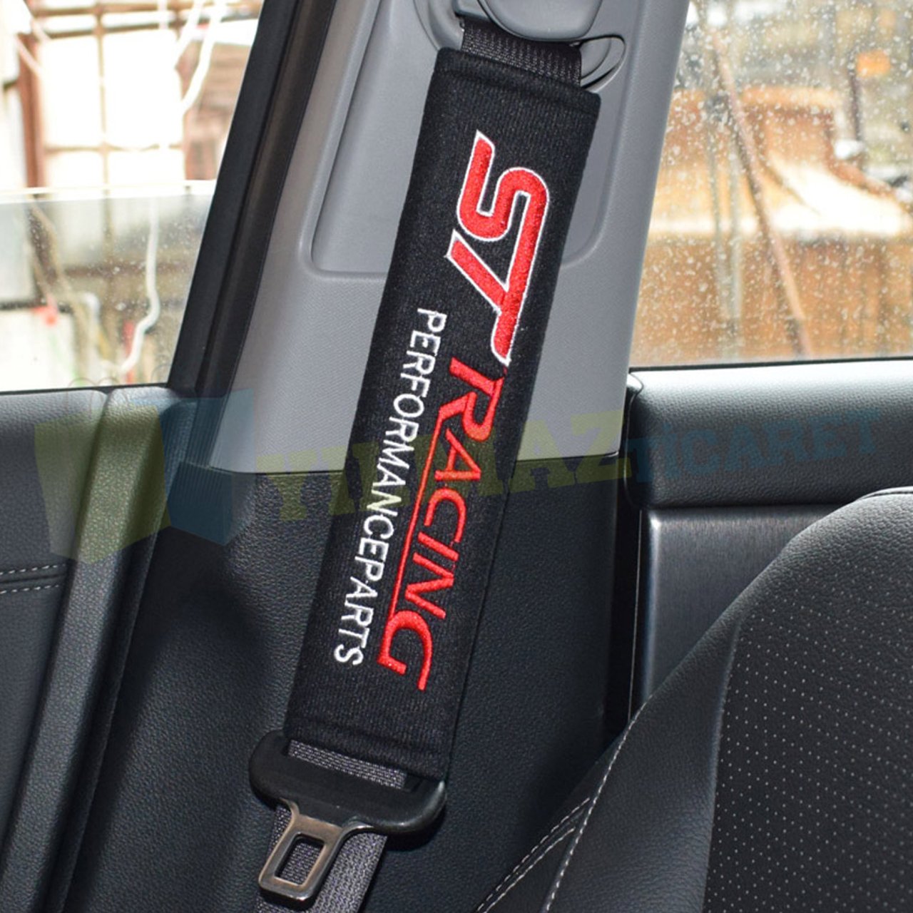 Ford St Racing Logo Nakışlı Emniyet Kemer Pedi 2 Adet Yüksek Kalite