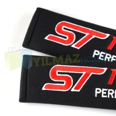 Ford St Racing Logo Nakışlı Emniyet Kemer Pedi 2 Adet Yüksek Kalite