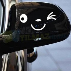 Yan Ayna Göz Kırpma Oto Sticker Etiket Araba Çıkartma 1 Çift