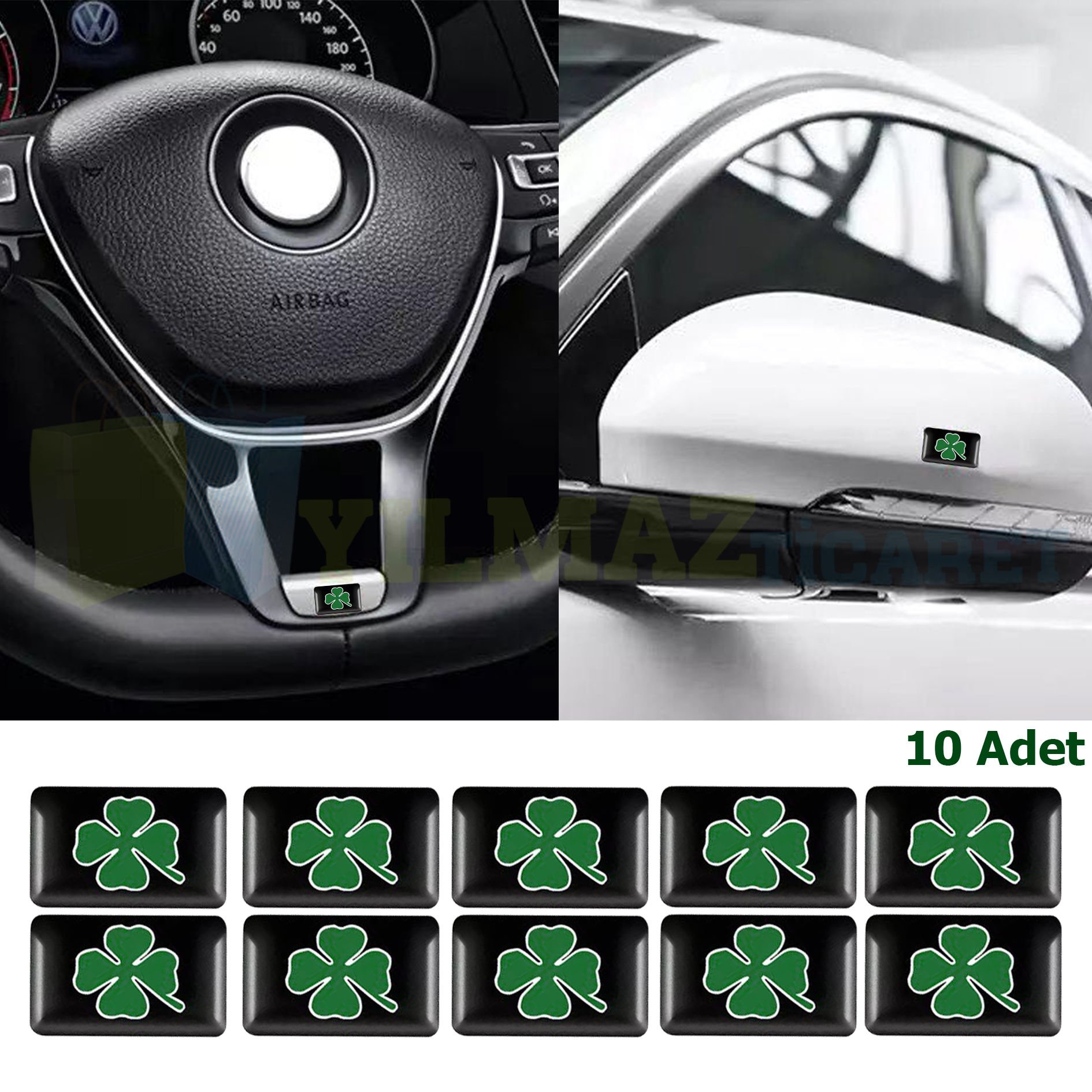 Alfa Romeo Yonca Logo Torpido Direksiyon Jant Vites Oto Sticker Damla Etiket