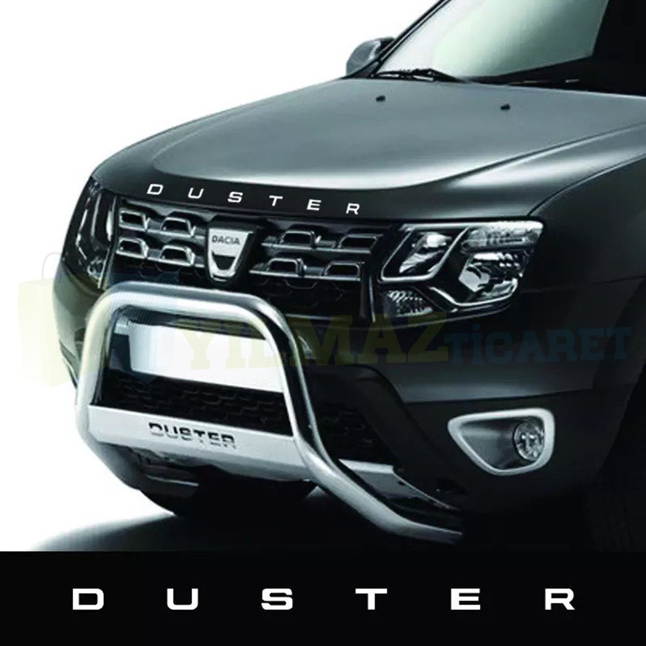 Dacia Duster Yazı Kaput Oto Sticker Yapıştırma Araba Etiket
