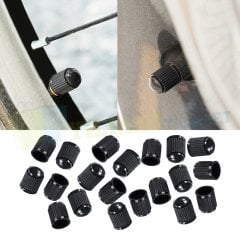 Plastik Siyah Sibop Kapağı Motosiklet Bisiklet Araba İçin Parlak 20 Adet Kaliteli Sert Plastik