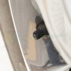 Plastik Siyah Sibop Kapağı Motosiklet Bisiklet Araba İçin Parlak 20 Adet Kaliteli Sert Plastik