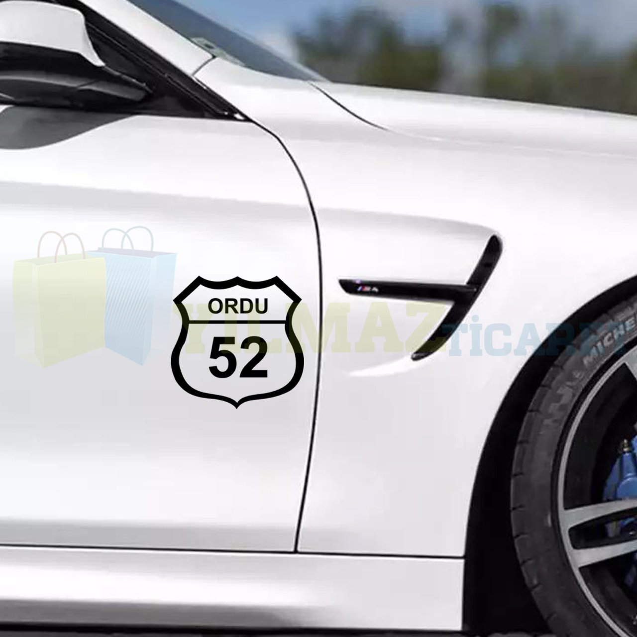 Memleket Plaka Kodu Oto Sticker Yapıştırma 1 Adet Kaliteli Folyo