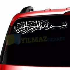 Besmele Oto Araba Sticker Duvar Sticker Etiket Kaliteli Folyo