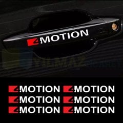 Volkswagen 4 Motion Kapı Kolu Jant Ayna Oto Sticker Yapıştırma Etiket Çıkartma