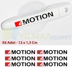 Volkswagen 4 Motion Kapı Kolu Jant Ayna Oto Sticker Yapıştırma Etiket Çıkartma