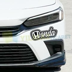 Honda Yazı Logo Oto Sticker Tampon Bagaj Kaput Yapıştırma Etiket