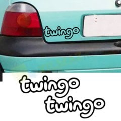 Renault Twingo Oto Sticker Bagaj Tampon Araç Yapıştırma Arma 2 Adet
