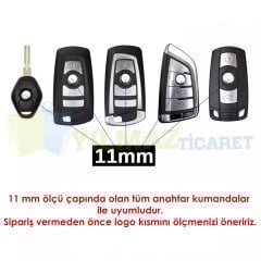 Bmw Anahtarlık Metal Alaşım Logo Amblem Arma 3M 1 Adet 11 Mm Yüksek Kalite