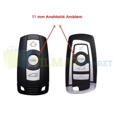 Bmw Anahtarlık Metal Alaşım Logo Amblem Arma 3M 1 Adet 11 Mm Yüksek Kalite