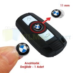 Bmw Anahtarlık Metal Alaşım Logo Amblem Arma 3M 1 Adet 11 Mm Yüksek Kalite