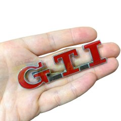 Volkswagen Gti Bagaj Arma Logo Kırmızı Paslanmaz Çelik