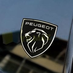 Peugeot Arma 3D Oto Damla Sticker Yapıştırma 2 Adet Yüksek Kalite