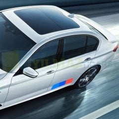 Bmw M Logo Marşpiyel Kapı Altı Tampon Bagaj Oto Sticker 2 Ad