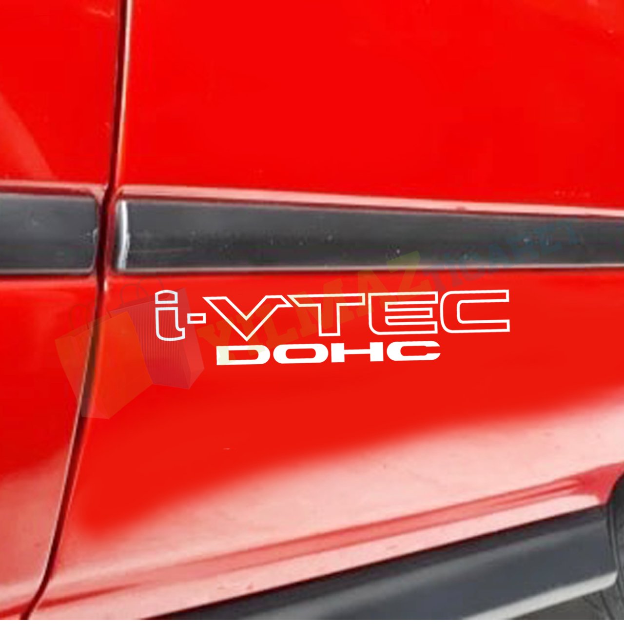 Honda Civic i-Vtec Dohc Yan Kapı Oto Sticker Yapıştırma 2 Adet