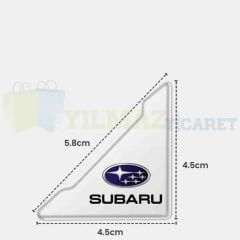 Subaru Logo Kapı Kenar Köşe Koruyucu Çarpma Çizilme Önleyici Silikon Şeffaf Damla Etiket 1 Çift