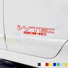 Honda Civic i-Vtec Sohc Yan Kapı Oto Sticker Yapıştırma 2 Ad