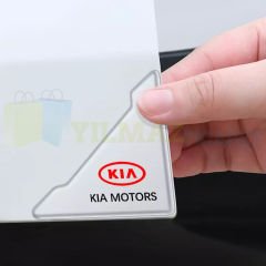 Kia Motors Logo Kapı Kenar Köşe Koruyucu Çarpma Çizilme Önleyici Silikon Şeffaf Damla Etiket 1 Çift