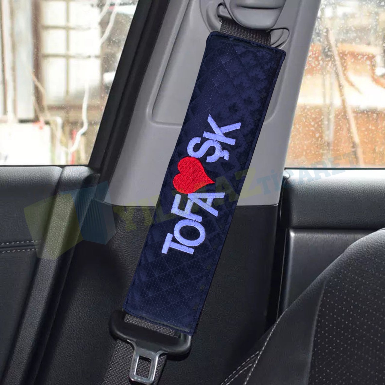Tofaş Tofaşk Logo Emniyet Kemer Pedi Süper Kaliteli 2 Adet