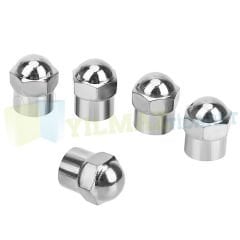 Sibop Kapağı Motosiklet Araba Bisiklet Plastik Gri Parlak 4 Adet