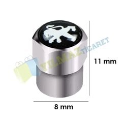 Peugeot Logo Sibop Kapağı (4 Adet) Paslanmaz Çelik Yüksek Kalite