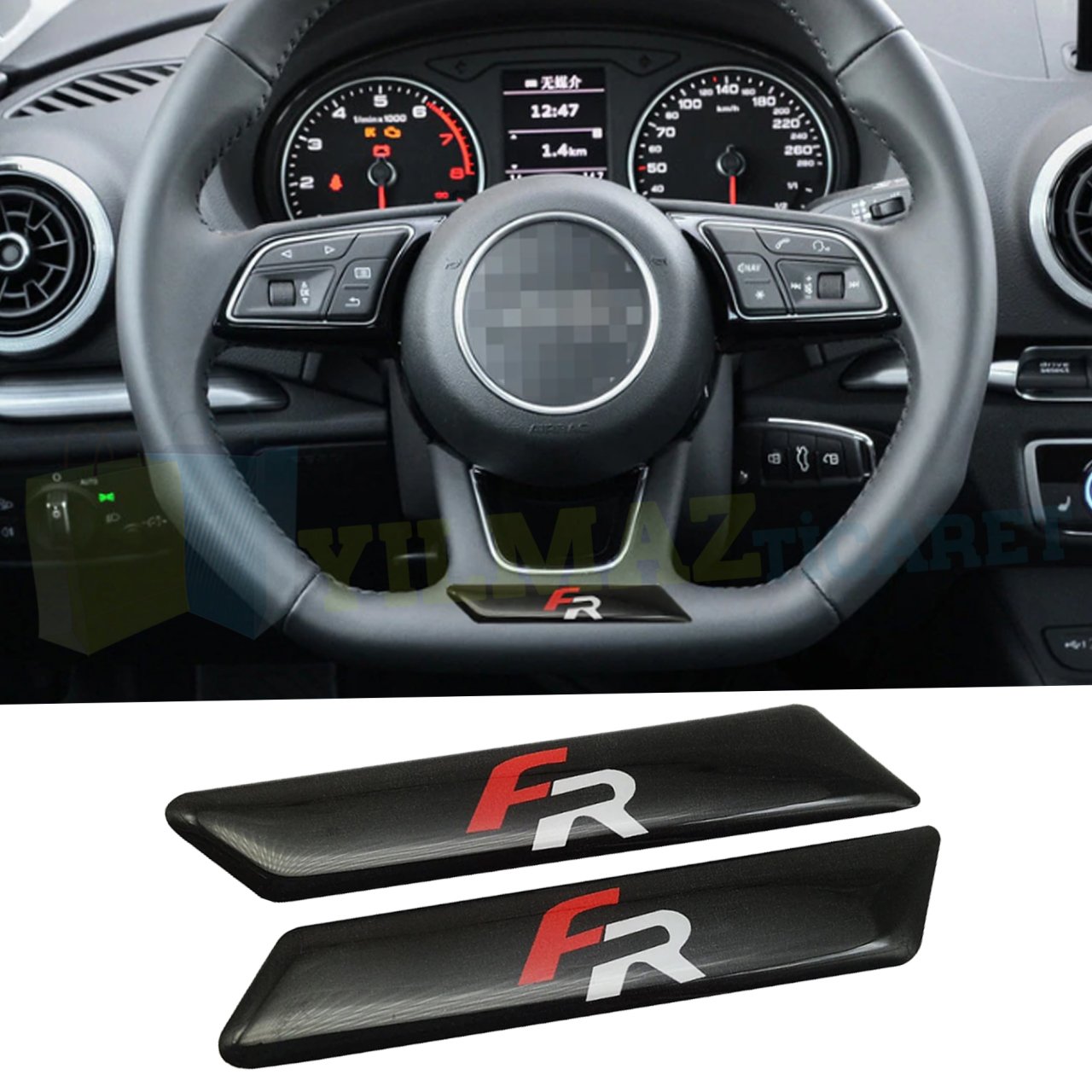 Seat Leon Fr Logo Arma Kapı Kolu Direksiyon Yan Dikiz Ayna Damla Silikon Etiket Oto Sticker 2 Adet