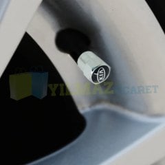 Kia Logo Sibop Kapağı 1 Takım (4 Adet) Paslanmaz Çelik