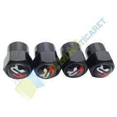 Seat Fr Logo Sibop Kapağı Siyah 1 Takım (4 Adet) Paslanmaz Çelik