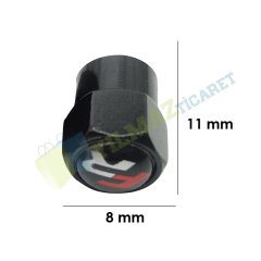 Seat Fr Logo Sibop Kapağı Siyah 1 Takım (4 Adet) Paslanmaz Çelik