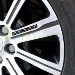 Chevrolet Logo Direksiyon Jant Vites Torpido Damla Etiket Silikon Oto Sticker 10 Adet (18x11mm Ölçü)