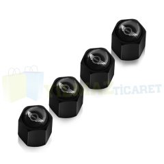 Mini Cooper Anahtarlık Sibop Kapağı Siyah Set Paslanmaz Çelik