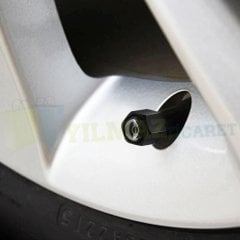 Mini Cooper Anahtarlık Sibop Kapağı Siyah Set Paslanmaz Çelik