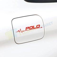 Volkswagen Polo Kalp Atış Cam Depo Kapağı Tampon Oto Sticker 2 Ad