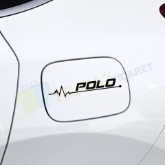 Volkswagen Polo Kalp Atış Cam Depo Kapağı Tampon Oto Sticker 2 Ad