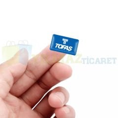 Tofaş Logo Direksiyon Jant Vites Torpido Damla Etiket Silikon Oto Sticker 10 Adet (18x11 mm Ölçü)